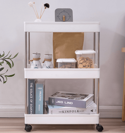 Space Saver Rolling Storage Trolley Cart 4 tier Kings Warehouse 