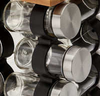 Spice Rack Organizer with 12 Pieces Jars for Kitchen Appliances Supplies Kings Warehouse 