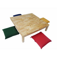 Square Low table and 4 cushions Kings Warehouse 