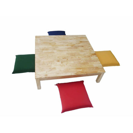 Square Low table and 4 cushions Kings Warehouse 