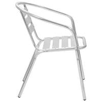 Stackable Outdoor Chairs 4 pcs Aluminium Kings Warehouse 