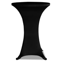 Standing Table Cover 60 cm Black Stretch 2 pcs Kings Warehouse 