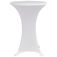 Standing Table Cover Ø60 cm White Stretch 4 pcs Kings Warehouse 