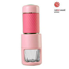 STARESSO Coffee Maker Red Dot Award Winner Portable Espresso Cappuccino Quick Cold Brew Manual Coffee Maker Machines All in One - Pink Outdoor Kings Warehouse 
