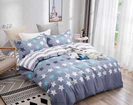 Stars Queen Size Quilt/Doona/Duvet Cover Set Kings Warehouse 