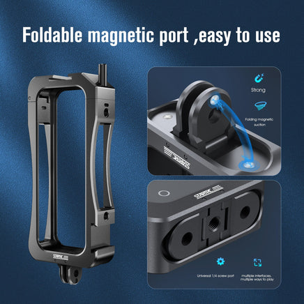 Startrc Insta360 X3 Metal Protective Frame Rabbit Cage Utility aluminium Housing Kings Warehouse 
