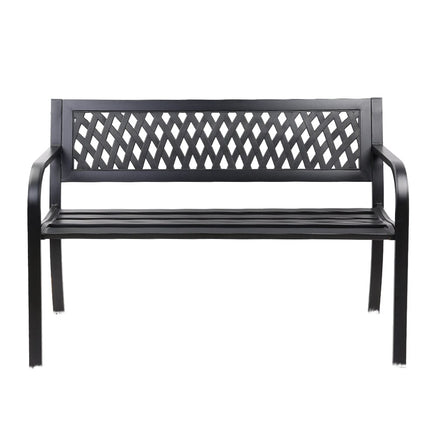 Steel Modern Garden Bench - Black Kings Warehouse 