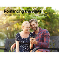 Steel Modern Garden Bench - Black Kings Warehouse 