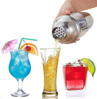 Steel Shaker Cocktail Bar Set Kit with 13 Pieces Bar Utensils Appliances Supplies Kings Warehouse 
