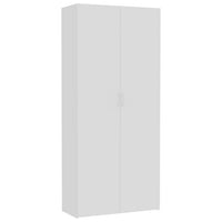 Storage Cabinet White 80x35.5x180 cm Kings Warehouse 