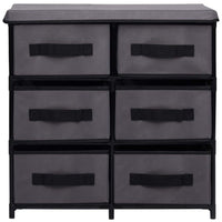 Storage Cabinet with 6 Drawers 55x29x55 cm Grey Steel Kings Warehouse 