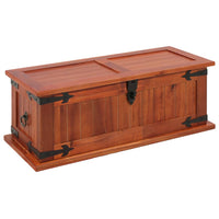 Storage Chest 60x25x22 cm Solid Acacia Wood Kings Warehouse 