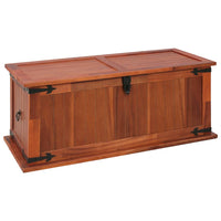 Storage Chest 90x45x40 cm Solid Acacia Wood Kings Warehouse 