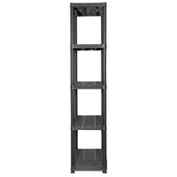 Storage Shelf 5-Tier Black 71x38x170 cm Plastic Kings Warehouse 