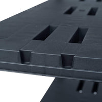 Storage Shelf Racks 2 pcs Black 260 kg 90x40x180 cm Plastic Kings Warehouse 