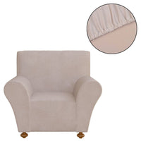 Stretch Couch Slipcover Beige Polyester Jersey Kings Warehouse 