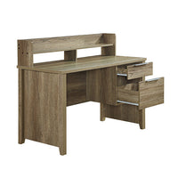 Study Desk with 2 Drawers Natural Wood like MDF Office Desk Table Kings Warehouse 