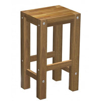 Sturdy Stool Natural oil Finish Bar Stools Kings Warehouse 