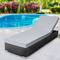 Sun Lounge Outdoor Furniture Day Bed Wicker Rattan Garden Sofa KingsWarehouse 