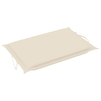 Sun Lounger Cushion Cream 186x58x4 cm Outdoor Furniture Kings Warehouse 
