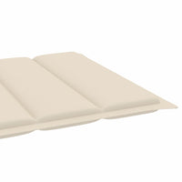 Sun Lounger Cushion Cream 200x50x4 cm Fabric Outdoor Furniture Kings Warehouse 
