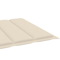 Sun Lounger Cushion Cream 200x60x4 cm Fabric Outdoor Furniture Kings Warehouse 