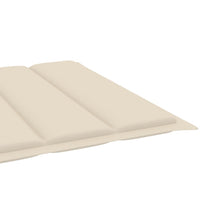 Sun Lounger Cushion Cream 200x70x4 cm Fabric Outdoor Furniture Kings Warehouse 
