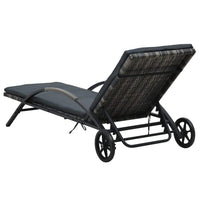 Sun Loungers with Table Poly Rattan Anthracite Kings Warehouse 