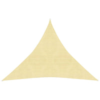 Sunshade Sail HDPE Triangular 3.6x3.6x3.6 m Beige Kings Warehouse 