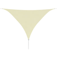 Sunshade Sail Oxford Fabric Triangular 3.6x3.6x3.6 m Cream Kings Warehouse 