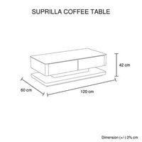 Suprilla Coffee Table Black Colour Living Room Kings Warehouse 