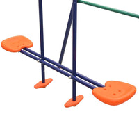 Swing Set with Slide and 3 Seats Orange Kings Warehouse 