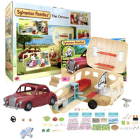 Sylvanian Families Famliy Cruising Car & Caravan Bundle Pack Kids Supplies Kings Warehouse 