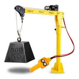 T-REX 800kg Electric Hoist Winch Crane 12V 360 Degree Engine Car Truck Lift Kings Warehouse 
