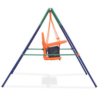 Toddler Swing Set with Safety Harness Orange Kings Warehouse 