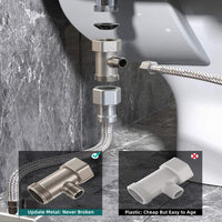 Toilet Bidet Seat Dual Nozzles Bidet Non Electric Toilet Water Sprayer Bathroom Kings Warehouse 