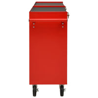Tool Trolley with 14 Drawers Steel Red Kings Warehouse 