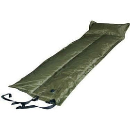 Trailblazer Self-Inflatable Foldable Air Mattress With Pillow - OLIVE GREEN Kings Warehouse
