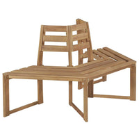 Tree Bench Half-hexagonal 160 cm Solid Acacia Wood Kings Warehouse 