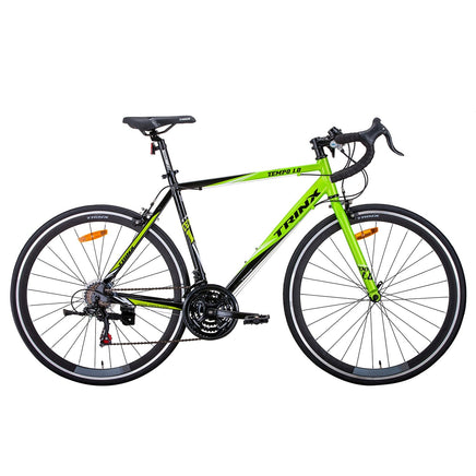 Trinx 700C Road Bike TEMPO1.0 Shimano 21 Speed Racing Bicycle 53cm Black/Green Kings Warehouse 