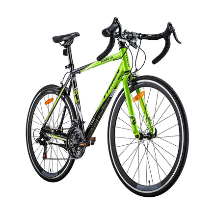 Trinx 700C Road Bike TEMPO1.0 Shimano 21 Speed Racing Bicycle 53cm Black/Green Kings Warehouse 