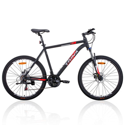 Trinx MTB Mens Mountain Bike 26 inch Shimano Gear 21-Speed [Colour: Matt Black White/Red] [Size Of Frame: 19 inches] Kings Warehouse 