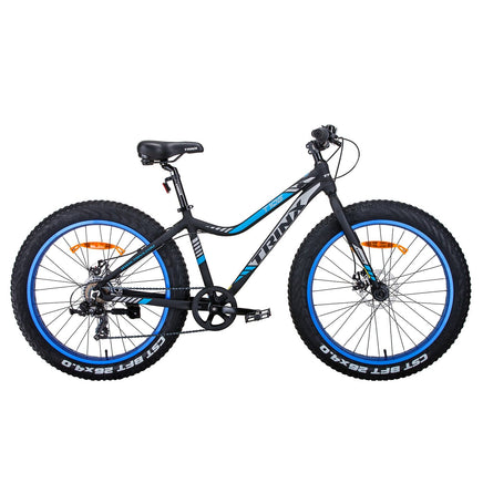 Trinx Tiger T106 Fat Bike Shimano 7 Speed Bicycle Blue Kings Warehouse 