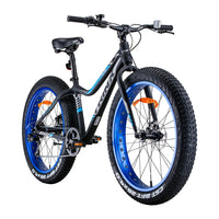 Trinx Tiger T106 Fat Bike Shimano 7 Speed Bicycle Blue Kings Warehouse 