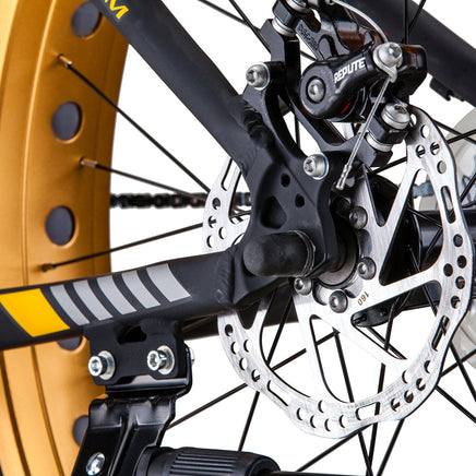 Trinx Tiger T106 Fat Bike Shimano 7 Speed Bicycle Orange Kings Warehouse 