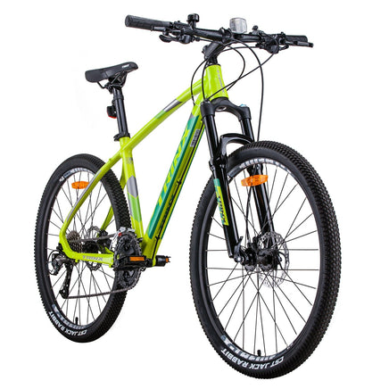 Trinx X1 MTB Mountain Bike Shimano Altus M370 27 Speed 17 Inches Frame Yellow/Grey Green Kings Warehouse 