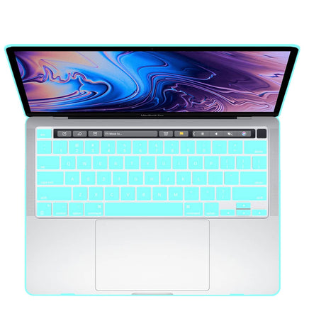 Turquoise MacBook Pro 13 Inch Case 2016-2023 M1 M2 A2338 A2289 A2251 A2159 Hard Shell Case Keyboard Cover Kings Warehouse 