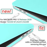 Turquoise MacBook Pro 13 Inch Case 2016-2023 M1 M2 A2338 A2289 A2251 A2159 Hard Shell Case Keyboard Cover Kings Warehouse 