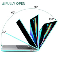 Turquoise MacBook Pro 13 Inch Case 2016-2023 M1 M2 A2338 A2289 A2251 A2159 Hard Shell Case Keyboard Cover Kings Warehouse 