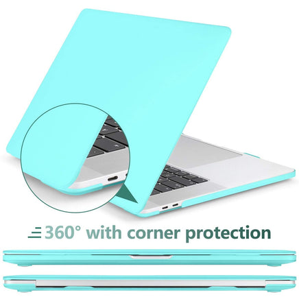 Turquoise MacBook Pro 13 Inch Case 2016-2023 M1 M2 A2338 A2289 A2251 A2159 Hard Shell Case Keyboard Cover Kings Warehouse 